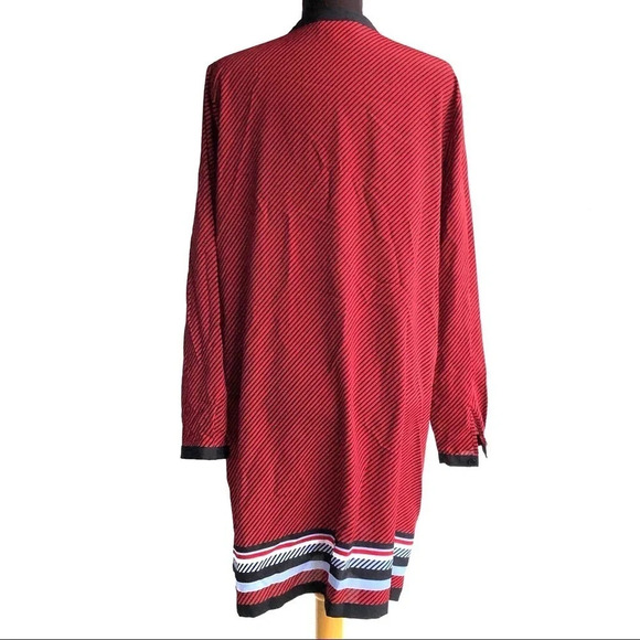 Michael Kors Optic Scarf Band Collar Shirt Dress - Picture 6 of 6